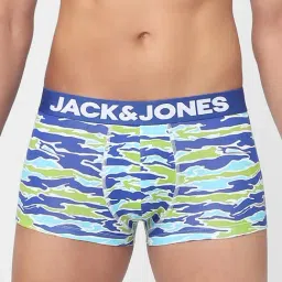 Jack & Jones Blue Camo Print Trunks-image-12