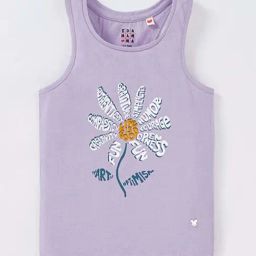 Ed-a-Mamma Kids Purple Cotton Printed Top-picture-46