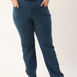 theRebelinme Ink Blue Cotton Track Pants-image-98