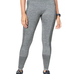 The Souled Store Grey Mid Rise Slim Fit Tights-image-33