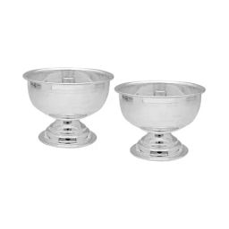 Sri Jagdamba Pearls 0.8 Silver Samay Diya - Set of 2-image-2