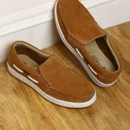 Red Chief Rust Casual Slip-On Shoes-image-14