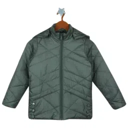 Monte Carlo Kids Olive Solid Full Sleeves Jacket-image-86