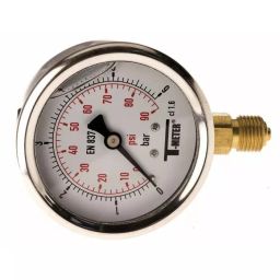 Sferaco G 1/4 Analogue Pressure Gauge 6 bar Bottom Entry 63 mm Outside Diameter UKAS, 1613005-image-74