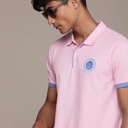 WROGN Solid Polo Collar Casual T-shirt-picture-17