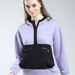 Rock.It Purple Regular Fit Color-Block Sweatshirt-image-28