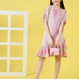 StyloBug Girls Pink Pleated Dress-image-39