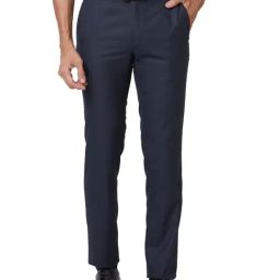 Raymond Blue Slim Fit Trousers-picture-49