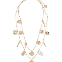 Forever New Gold & Pearl Signature Claudette Necklace-image-9