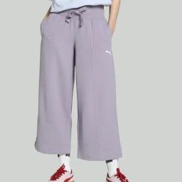 Puma Purple Cotton Comfort Fit Pants-image-69