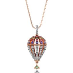 Joyalukkas 18k (750) Purity Rose Gold Parachute Drop Diamond Pendant-image-23