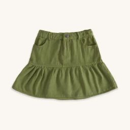 Pantaloons Junior Green Cotton Regular Fit Skirt-image-60