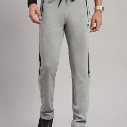 Rock.It Grey Melange Regular Fit Striped Trackpants-image-33