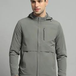 Luxuria Mens Solid Olive Detachable Hood Full Sleeve Jacket-image-17
