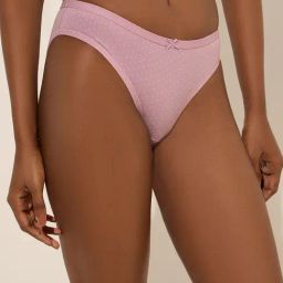Wunderlove by Westside Pink Printed Cotton Blend Bikini Brief-image-85