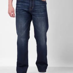 Numero Uno Navy Wide Leg Jeans-image-36