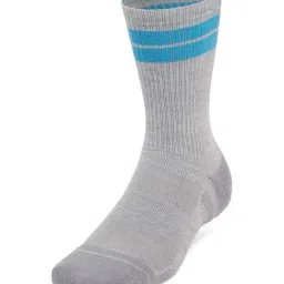 UNDER ARMOUR Blue Perf Tech Nov Striped Medium Mid Calf Socks Pair of 3-image-85