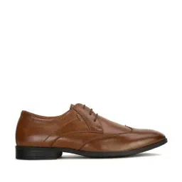 Bata Men's BALLY E Brown Derby Shoes-picture-7