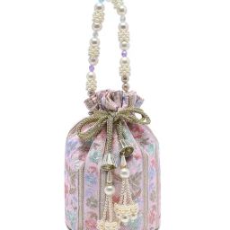 Lavie Pink Embroidery Potli-picture-43