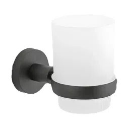 Parryware Nightlife ‎Wall Mounted Tumbler Holder with Glass Shiny Black T4994A5-image-88