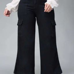 Miss Chase A+ Black Plain High-Rise Jeans-image-97