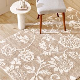 Home Centre Floral Savanna Bloomery Knitted Carpet-image-20