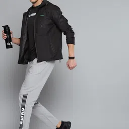 Slazenger Men Black Camouflage Print Hooded Running Rapid-Dry Jacket-image-51