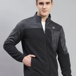 Rock.It Charcoal Regular Fit Self Pattern Sweatshirt image 4