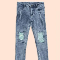 Pantaloons Junior Blue Cotton Cut N Sew Jeans-image-36