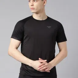 Woods Black Regular Fit Sports T-Shirt-picture-49