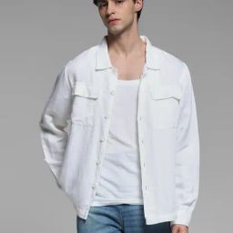 Jack & Jones White Loose fit Shirts-image-31
