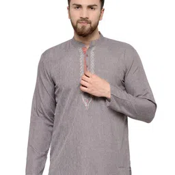 Arch element Men Embroidered Patchwork Kurta-image-23