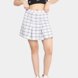 VASTRADO White Chequered Skirts-picture-30