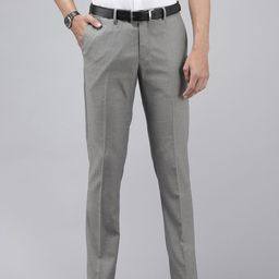 Arrow Men Self Design Textured Hudson Tailored Fit Formal Trousers-image-29