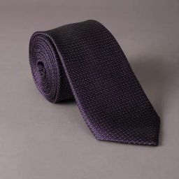 Peter England Purple Microfiber Embroidered Tie-picture-44
