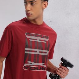 HRX by Hrithik Roshan Typography Printed Training T-shirt-image-48
