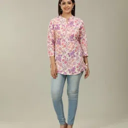 Cotton Culture Off White Printed Kurti-image-28