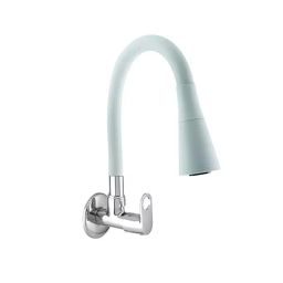CLINTON Max White Dual Flow Brass Flexible Sink Cock with 360 Degree Spout for Kitchen-image-128