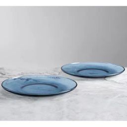 India Circus By Krshna Mehta Multi Glass Printed Dinner Plates-43
