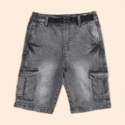Pantaloons Junior Grey Regular Fit Shorts-picture-25
