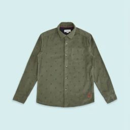 Pantaloons Junior Olive Printed Full Sleeves Shirt-image-67