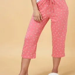 Dreamz by Pantaloons Pink Cotton Printed Capris-picture-3
