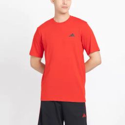adidas Red Regular Fit Train Essentials Comfortable T-Shirt-image-45