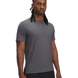 Under Armour Grey Launch Elite Graphic Slim Fit T-Shirt-image-93