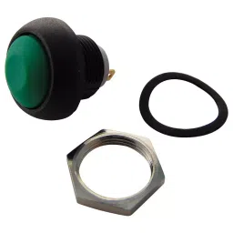 APEM SWITCH, SPST, 0.4A, 32VAC, GREEN, LEADED, ISR3SAD300160-41