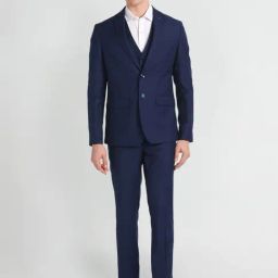 Arrow Navy Regular Fit Three Piece Suit-image-57