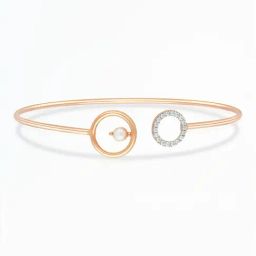 Malabar Gold and Diamonds 18k (750) BIS Hallmark Rose Gold Oval Bangle for Women-image-41