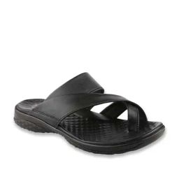MediFeet Men's X-Ring Black Toe Ring Sandals-picture-10