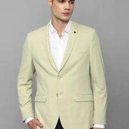 Allen Solly Cream Slim Fit Blazer-image-10