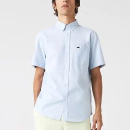 Lacoste Blue Cotton Regular Fit Shirt-image-47